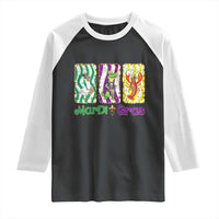 Funny Mardi Gras Animal Raglan Shirt Alligator Crawfish Goose New Orleans Louisiana