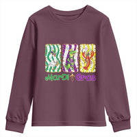 Funny Mardi Gras Animal Youth Sweatshirt Alligator Crawfish Goose New Orleans Louisiana