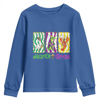 Funny Mardi Gras Animal Youth Sweatshirt Alligator Crawfish Goose New Orleans Louisiana