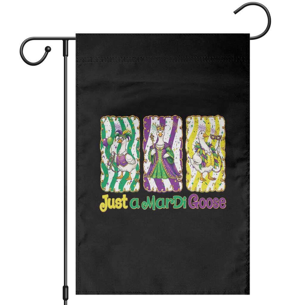 Mardi Gras Goose Garden Flag Just A Mardi Goose