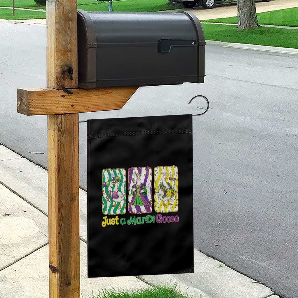 Mardi Gras Goose Garden Flag Just A Mardi Goose