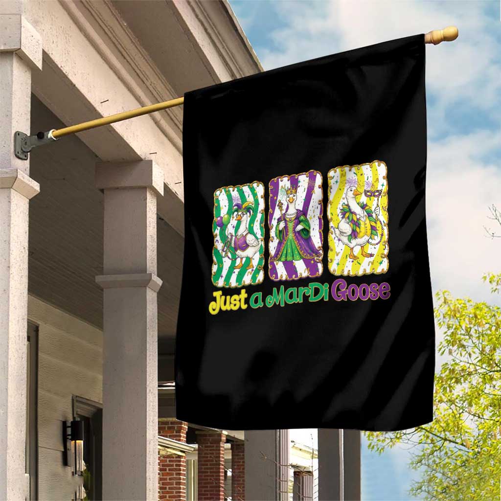 Mardi Gras Goose Garden Flag Just A Mardi Goose