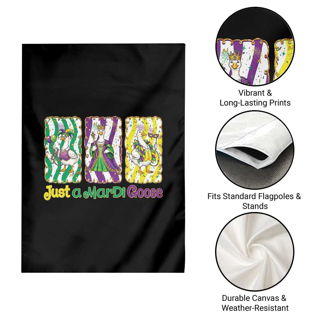 Mardi Gras Goose Garden Flag Just A Mardi Goose