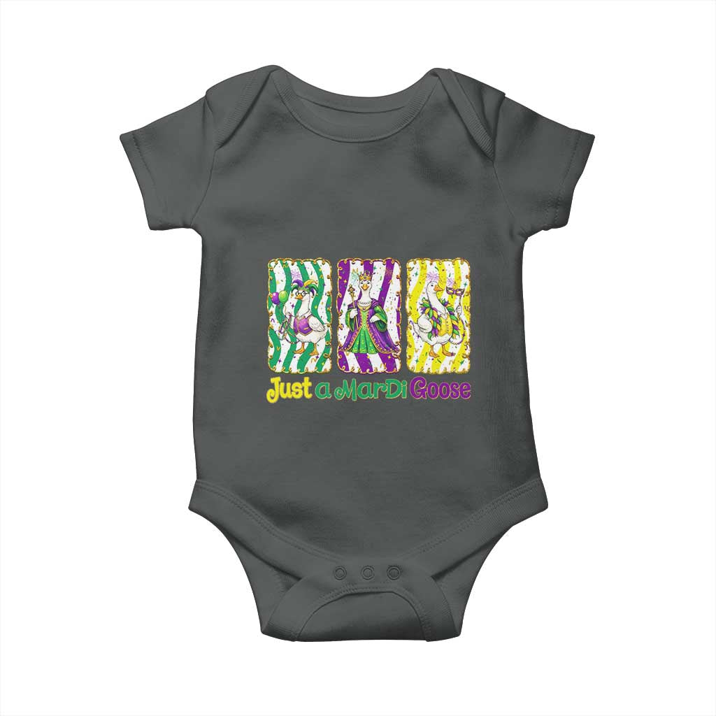 Mardi Gras Goose Baby Onesie Just A Mardi Goose
