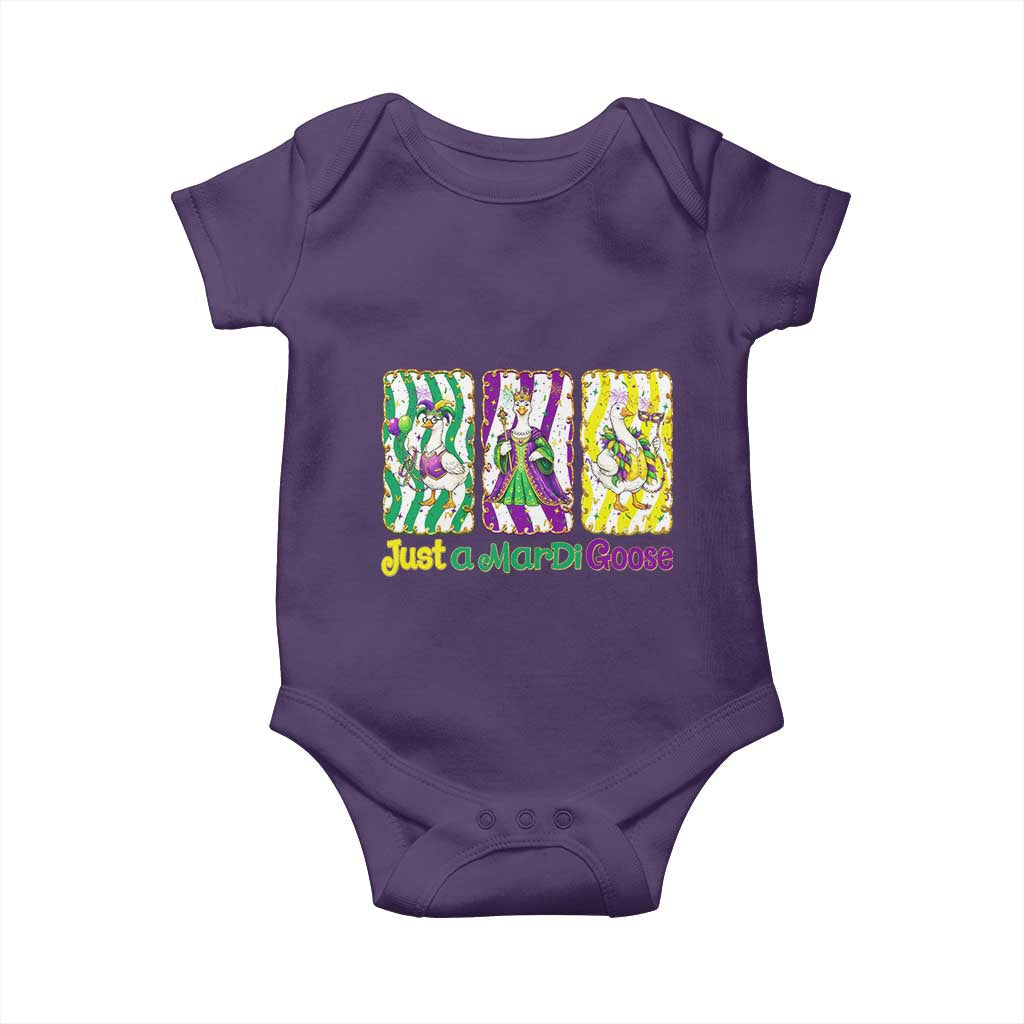 Mardi Gras Goose Baby Onesie Just A Mardi Goose