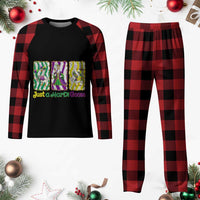 Mardi Gras Goose Plaid Pajama Set Just A Mardi Goose