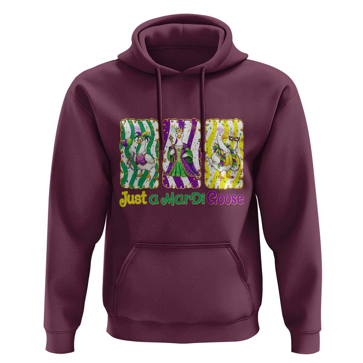 Mardi Gras Goose Hoodie Just A Mardi Goose