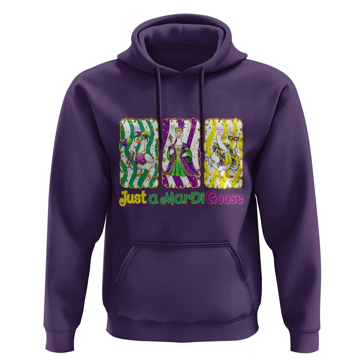 Mardi Gras Goose Hoodie Just A Mardi Goose