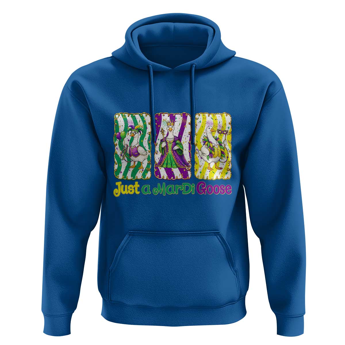 Mardi Gras Goose Hoodie Just A Mardi Goose