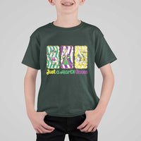 Mardi Gras Goose T Shirt For Kid Just A Mardi Goose