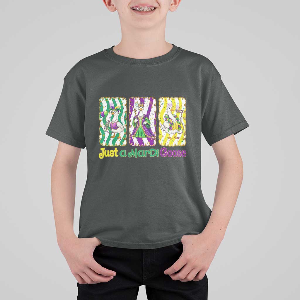 Mardi Gras Goose T Shirt For Kid Just A Mardi Goose
