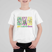 Mardi Gras Goose T Shirt For Kid Just A Mardi Goose