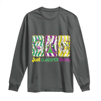 Mardi Gras Goose Long Sleeve Shirt Just A Mardi Goose