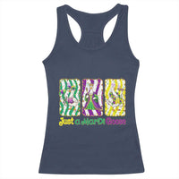 Mardi Gras Goose Racerback Tank Top Just A Mardi Goose