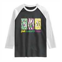 Mardi Gras Goose Raglan Shirt Just A Mardi Goose