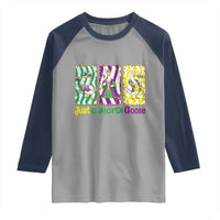 Mardi Gras Goose Raglan Shirt Just A Mardi Goose