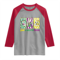 Mardi Gras Goose Raglan Shirt Just A Mardi Goose
