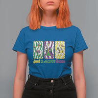 Mardi Gras Goose T Shirt For Women Just A Mardi Goose