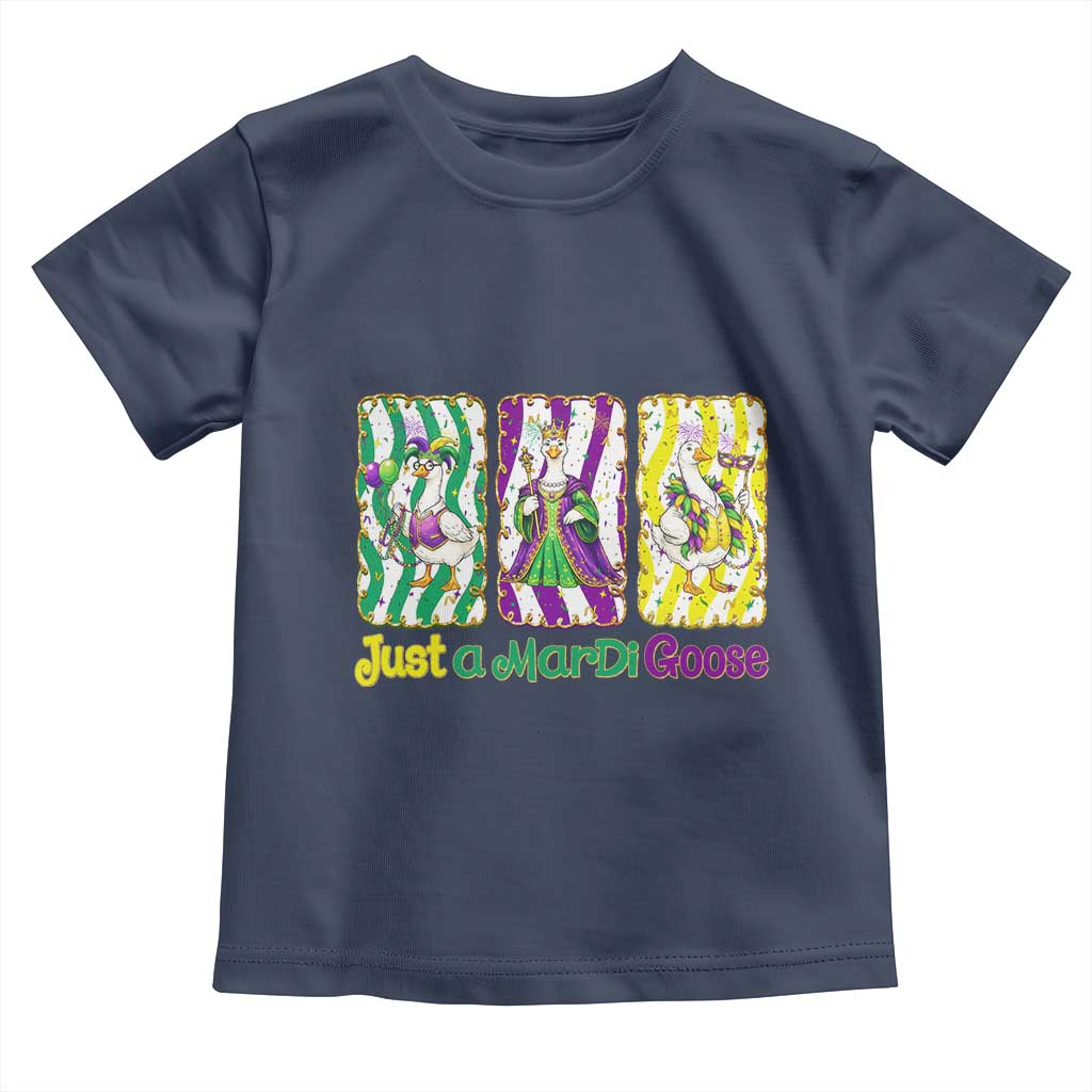 Mardi Gras Goose Toddler T Shirt Just A Mardi Goose