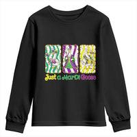 Mardi Gras Goose Youth Sweatshirt Just A Mardi Goose