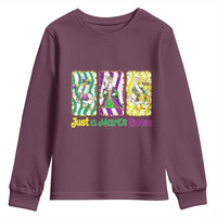 Mardi Gras Goose Youth Sweatshirt Just A Mardi Goose