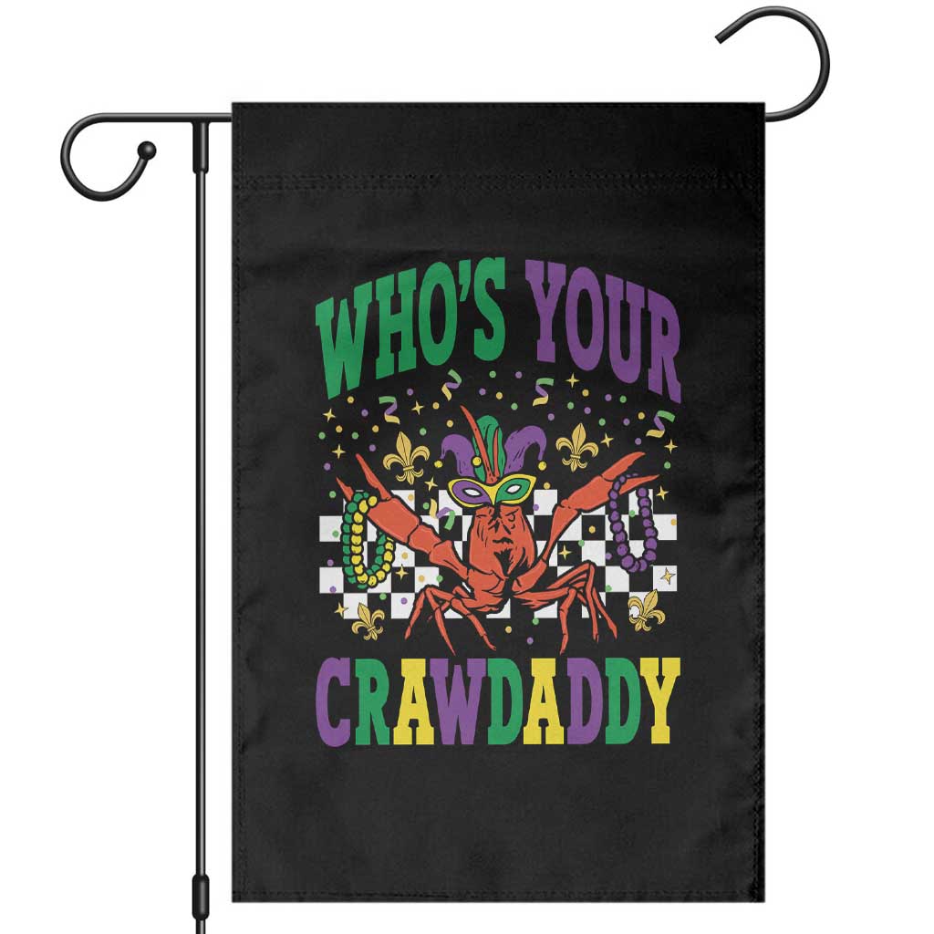 Mardi Gras Crawfish Garden Flag Who Is Your Crawdaddy