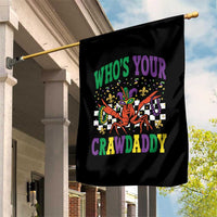 Mardi Gras Crawfish Garden Flag Who Is Your Crawdaddy