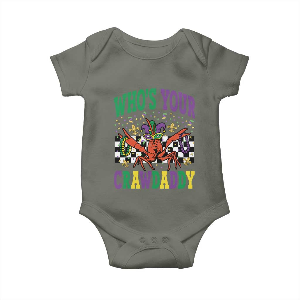Mardi Gras Crawfish Baby Onesie Who Is Your Crawdaddy