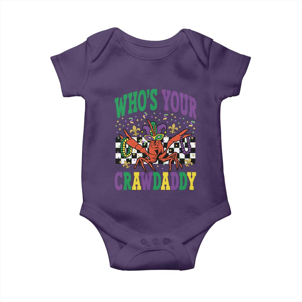 Mardi Gras Crawfish Baby Onesie Who Is Your Crawdaddy