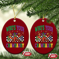 Mardi Gras Crawfish Ceramic Ornament Who Is Your Crawdaddy