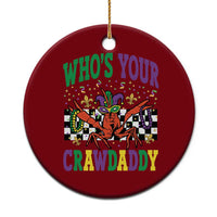 Mardi Gras Crawfish Ceramic Ornament Who Is Your Crawdaddy