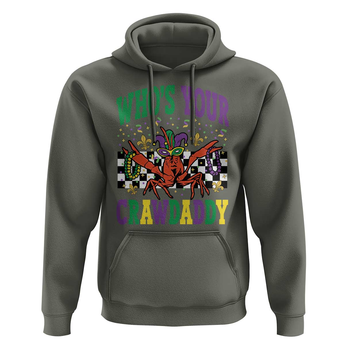 Mardi Gras Crawfish Hoodie Who Is Your Crawdaddy