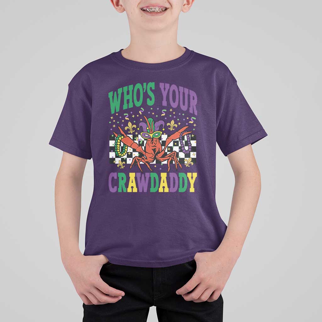 Mardi Gras Crawfish T Shirt For Kid Who Is Your Crawdaddy