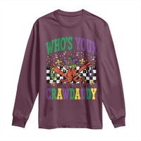 Mardi Gras Crawfish Long Sleeve Shirt Who Is Your Crawdaddy