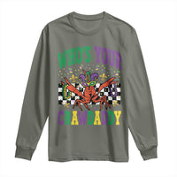 Mardi Gras Crawfish Long Sleeve Shirt Who Is Your Crawdaddy