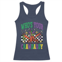 Mardi Gras Crawfish Racerback Tank Top Who Is Your Crawdaddy