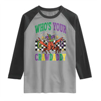 Mardi Gras Crawfish Raglan Shirt Who Is Your Crawdaddy