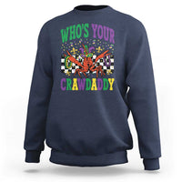 Mardi Gras Crawfish Sweatshirt Who Is Your Crawdaddy