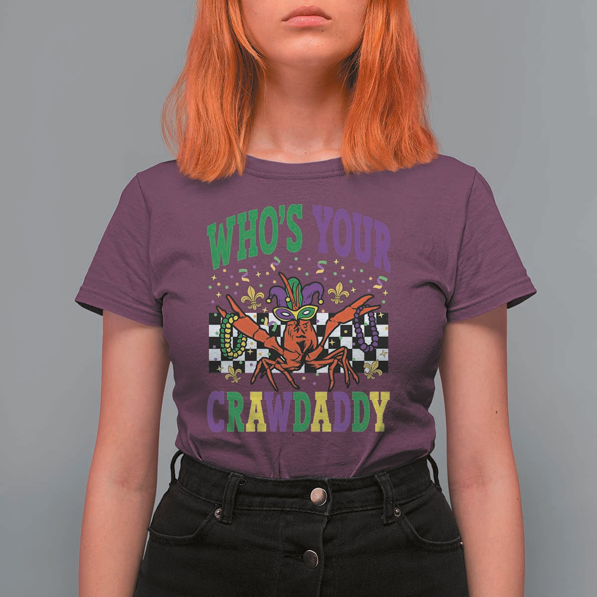 Mardi Gras Crawfish T Shirt For Women Who Is Your Crawdaddy