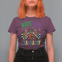 Mardi Gras Crawfish T Shirt For Women Who Is Your Crawdaddy