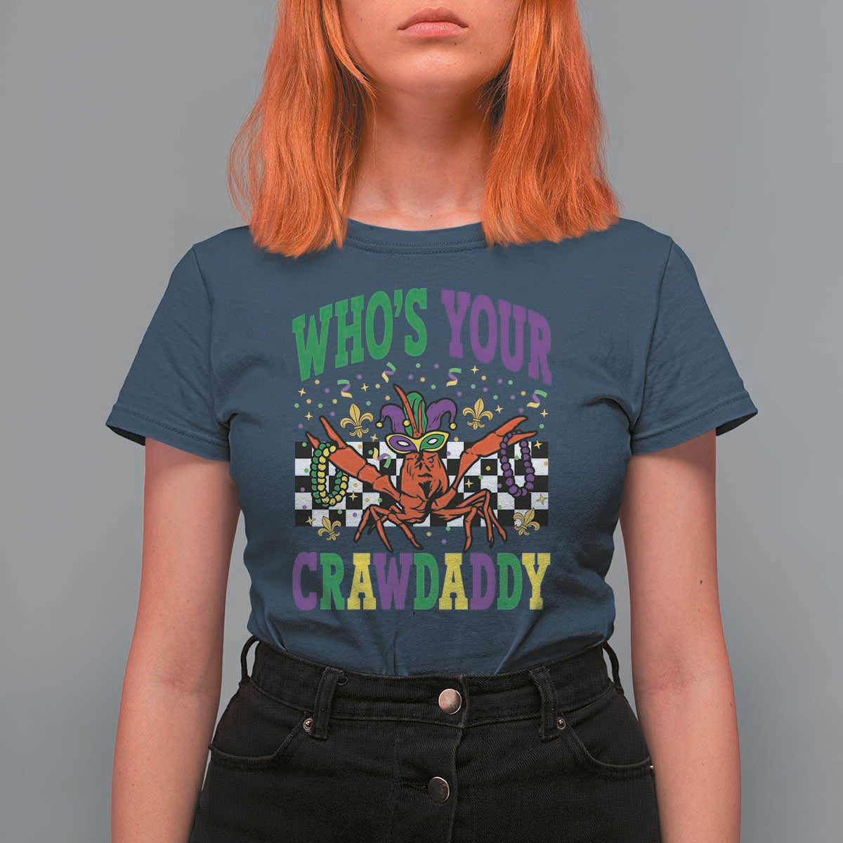 Mardi Gras Crawfish T Shirt For Women Who Is Your Crawdaddy