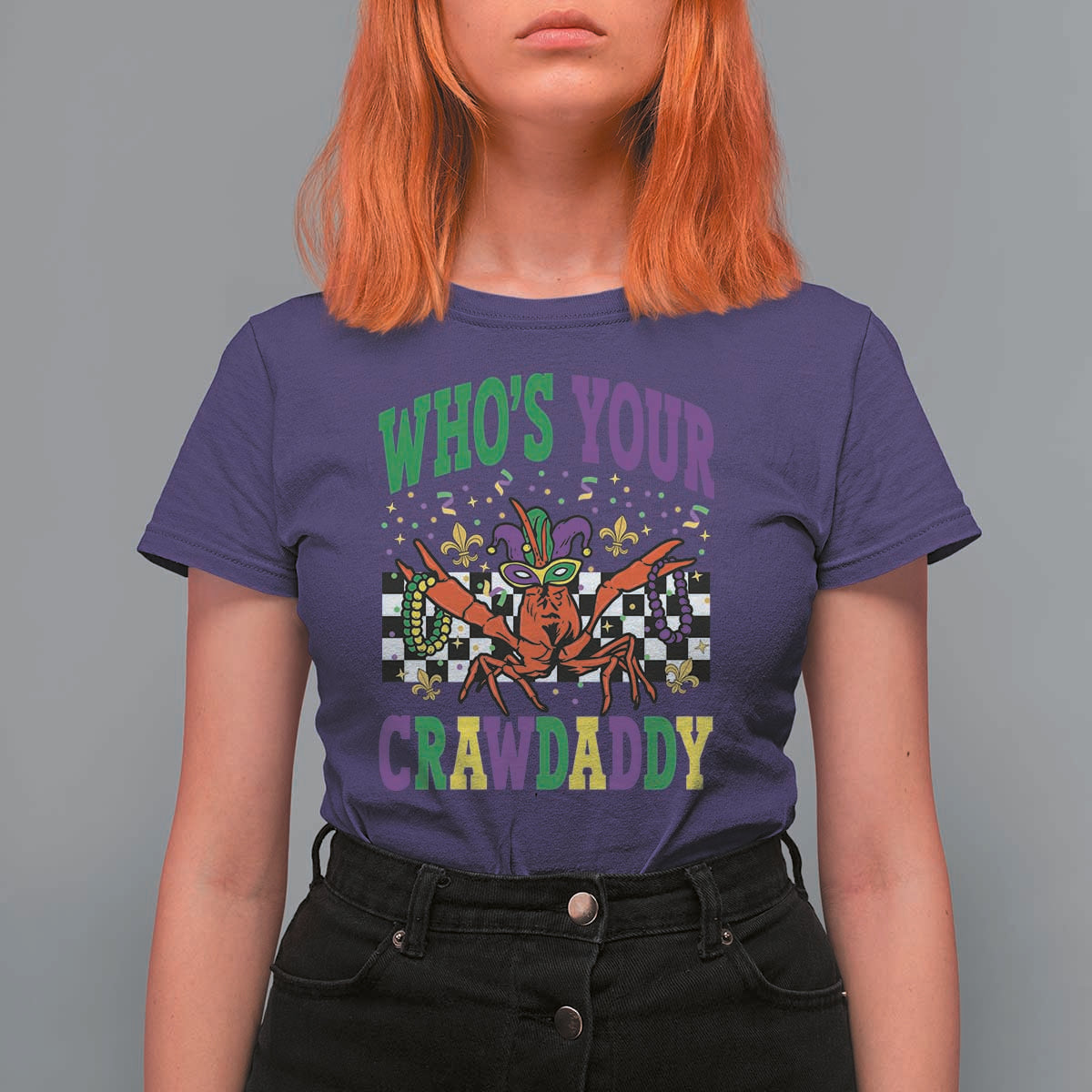 Mardi Gras Crawfish T Shirt For Women Who Is Your Crawdaddy