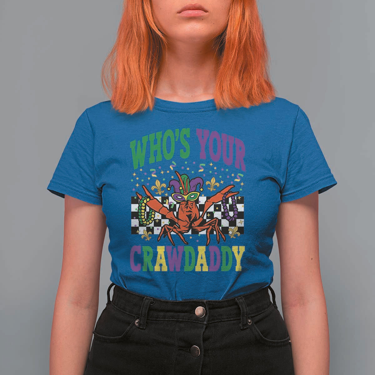 Mardi Gras Crawfish T Shirt For Women Who Is Your Crawdaddy