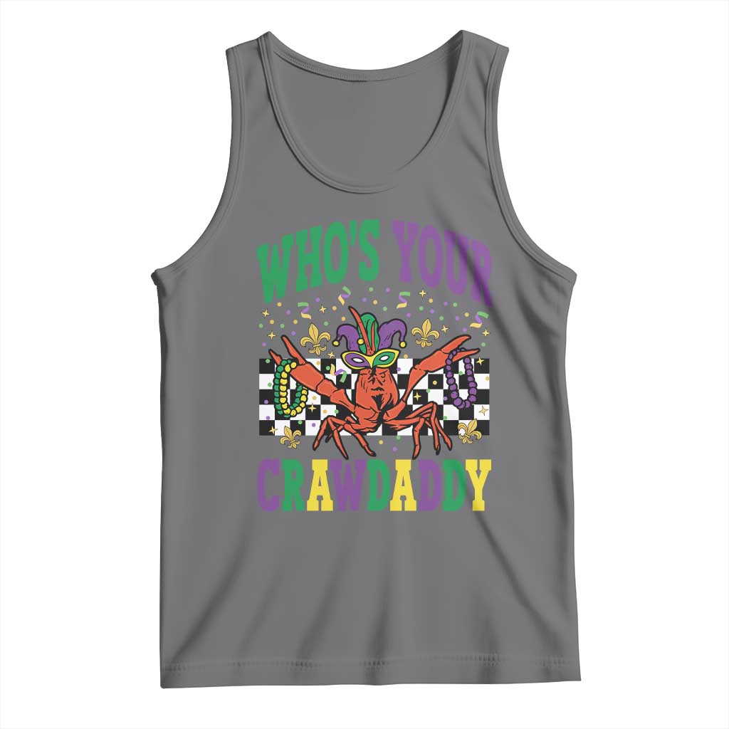 Mardi Gras Crawfish Tank Top Who Is Your Crawdaddy
