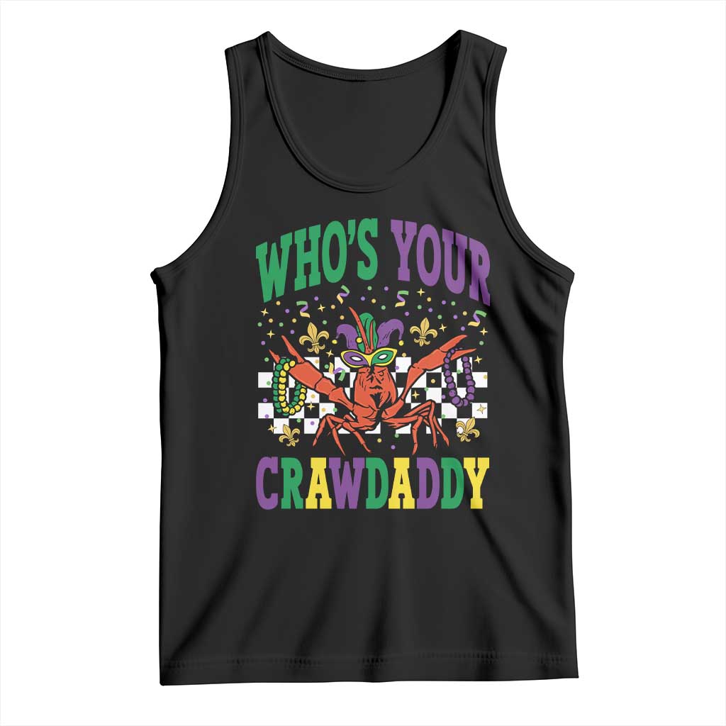 Mardi Gras Crawfish Tank Top Who Is Your Crawdaddy