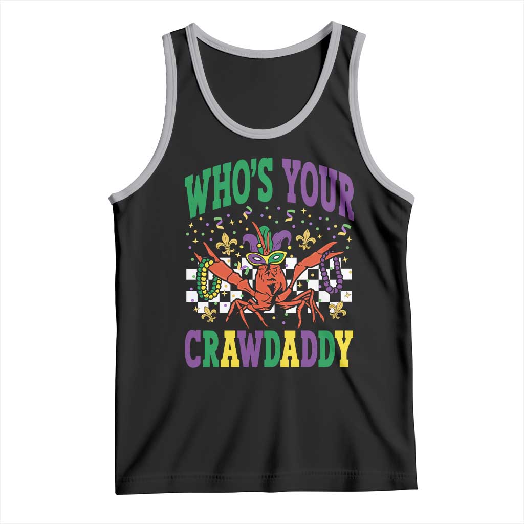 Mardi Gras Crawfish Tank Top Who Is Your Crawdaddy