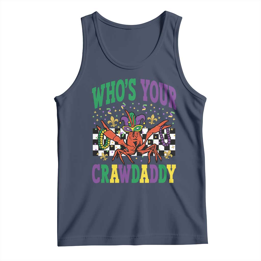 Mardi Gras Crawfish Tank Top Who Is Your Crawdaddy