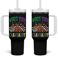 Mardi Gras Crawfish Tumbler With Handle Who Is Your Crawdaddy