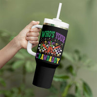 Mardi Gras Crawfish Tumbler With Handle Who Is Your Crawdaddy