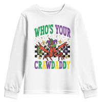 Mardi Gras Crawfish Youth Sweatshirt Who Is Your Crawdaddy